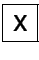 \fbox{x}