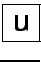 \fbox{u}