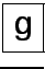 \fbox{g}