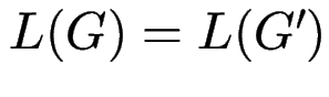 $ L(G)=L(G')$