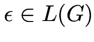 $ \epsilon \in L(G)$