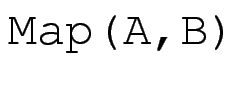 $ \verb*\vert Map(A,B)\vert$