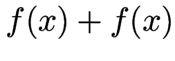 $ f(x) + g(y)$