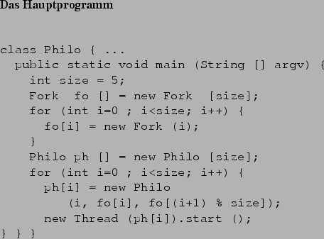\begin{frame}[fragile,environment=slide]
\frametitle{Synchrone Kommunikation (Re...
...A.Foo (4); A.Bar (B); A.Foo (5); A.Bar (B);
end B;\end{verbatim}
\par\end{frame}