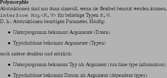 \begin{frame}[fragile,environment=slide]
\frametitle{Interfaces benutzen}
\par
\...
...Beziehungsmuster: Entwurfsmuster
(design patterns)
\end{itemize}\par\end{frame}