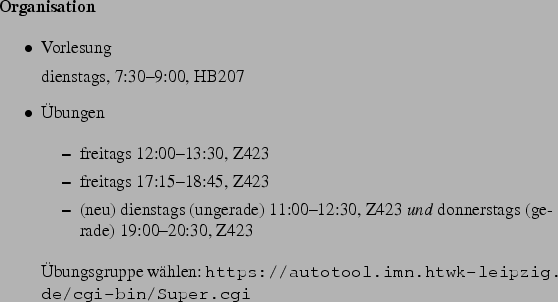 \begin{frame}[fragile,environment=slide]
\frametitle{Literatur}
\par
\begin{item...
...//ftp.aw.com/cseng/authors/sebesta/concepts7e}
\par
\end{itemize}\par\end{frame}