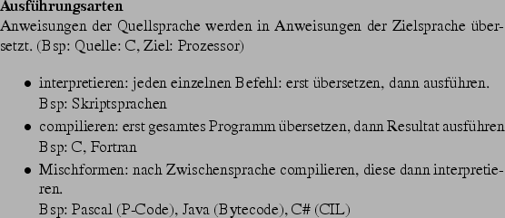 \begin{frame}[fragile,environment=slide]
\frametitle{Struktur eines bersetzers}...
...ge in Zielsprache)
\item
Zielmaschine (Ausfhrung)
\end{itemize}\par\end{frame}