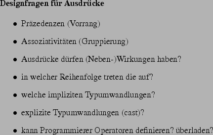 \begin{frame}[fragile,environment=slide]
\frametitle{Der Plus-Operator in Java}
...
...'' + 3 + 4);
System.out.println (3 + 4 + ''bar'');\end{verbatim}
\par\end{frame}